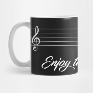 Enjoy the Silence - written in white Mug